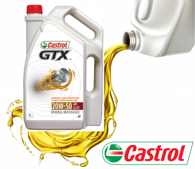 Castrol GTX 20W-50 Engine Oil (4 x5 Litres) - SA Lube